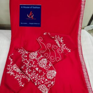 sequence embroidery work border in full saree