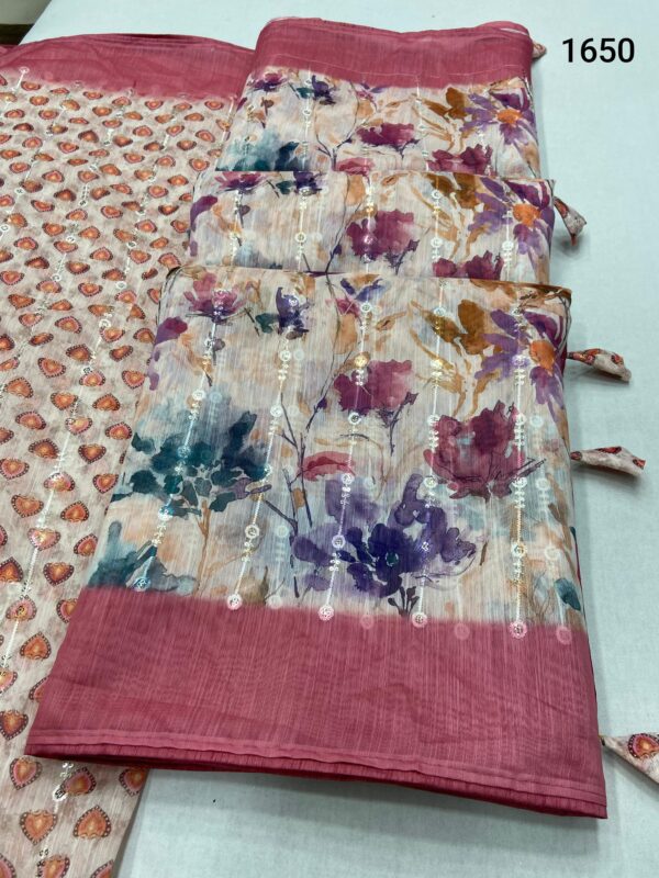 New collection Soft Cotton Saree - Image 3