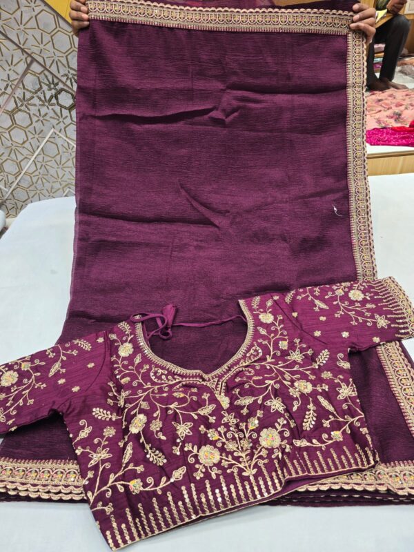 pure munga silk ,H.O Silk , Chinon silk Banarasi weaving and all fancy fabric 