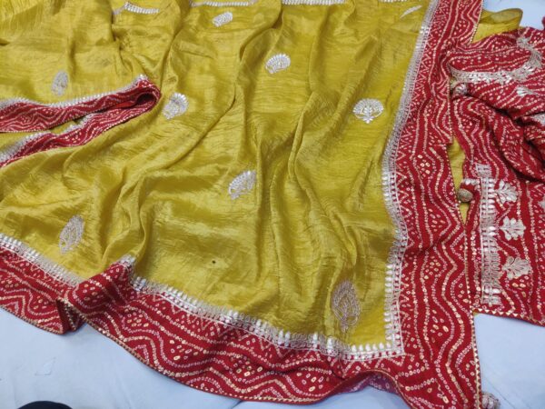 pure munga silk ,H.O Silk , Chinon silk Banarasi weaving and all fancy fabric  - Image 6