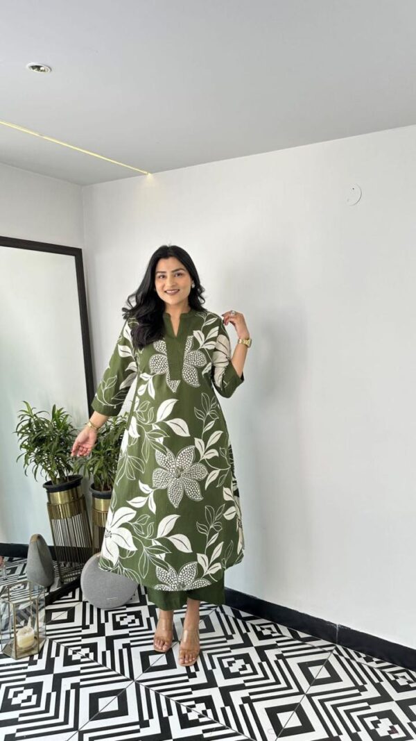 Pure Cotton Kurta Pant plazo - Image 8