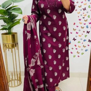 Pure fine Cotton fabric Kurti with Pant