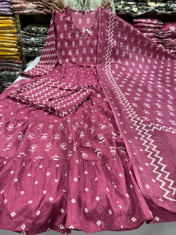 Full heavy discharge print Indigo Blue colour - Image 4